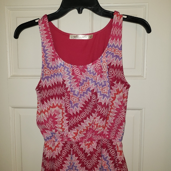 Liberty&Love high/low pink and purple dress, S - Picture 4 of 8